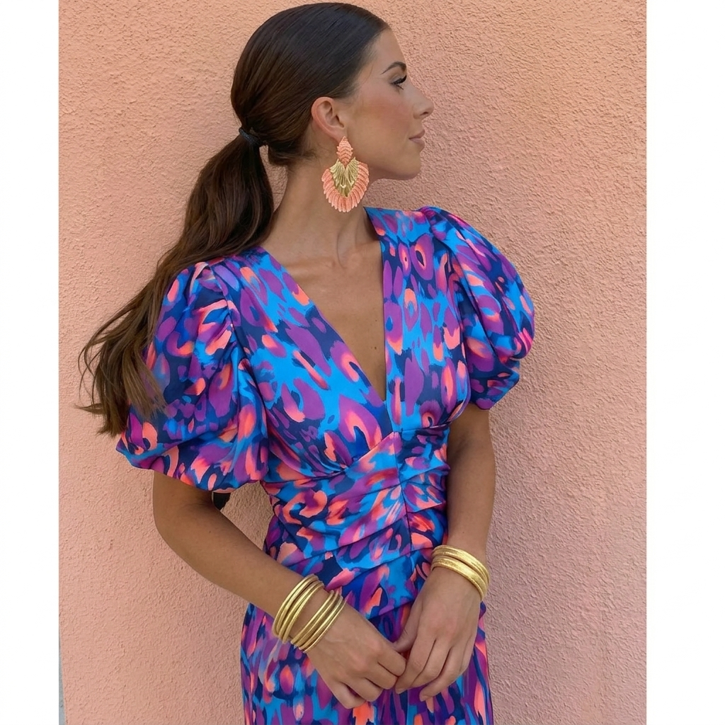 Tora™ - Robe à manches plissées