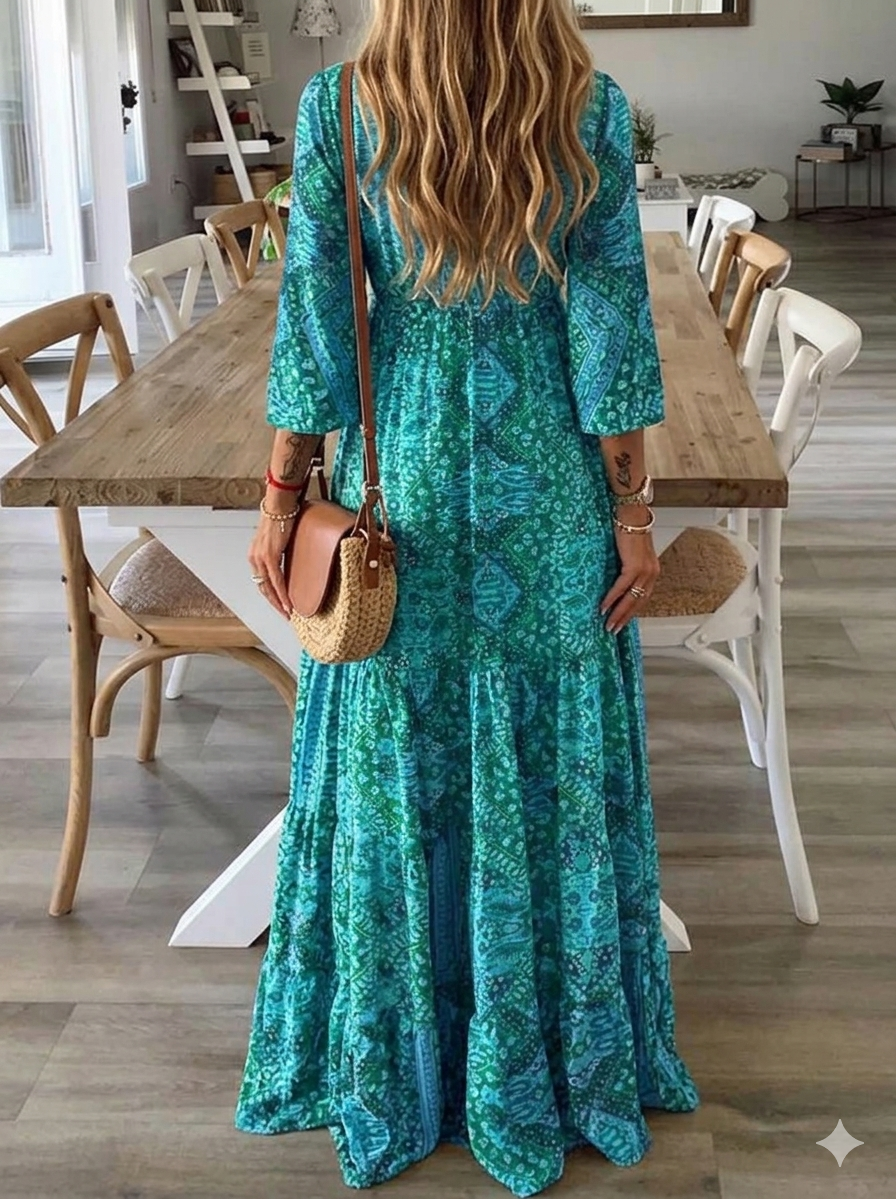 Laurence™ Robe longue femme printemps/été