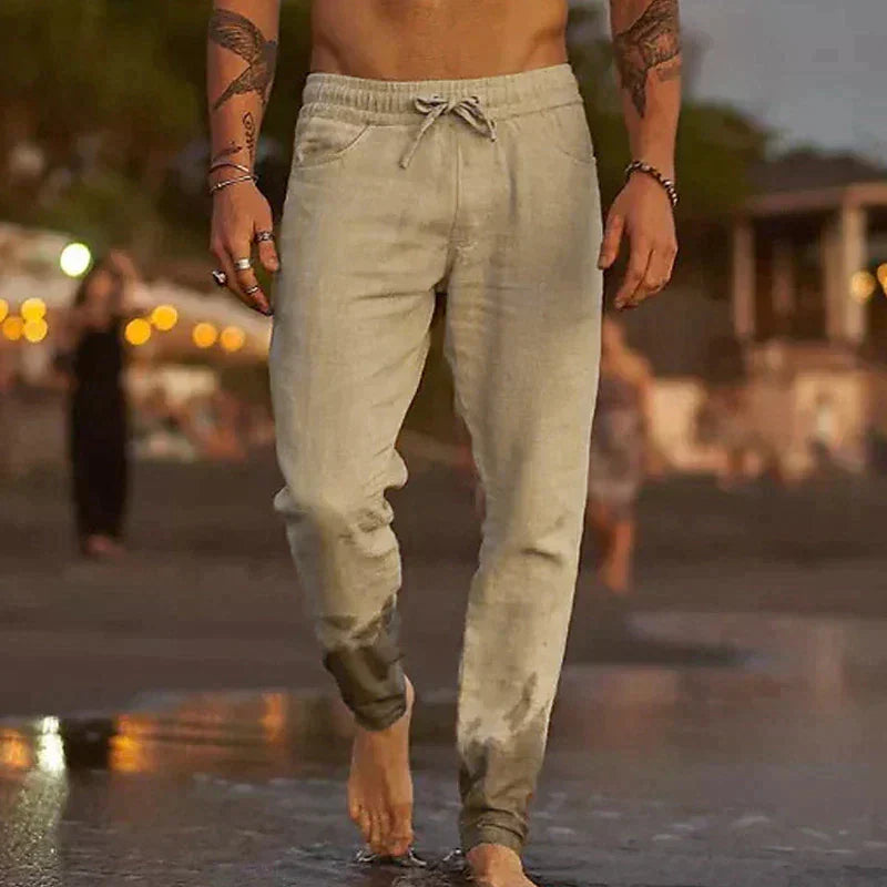 Pantalon Capri en lin