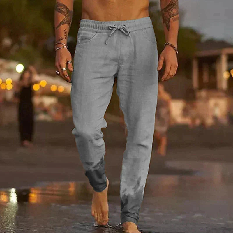 Pantalon Capri en lin