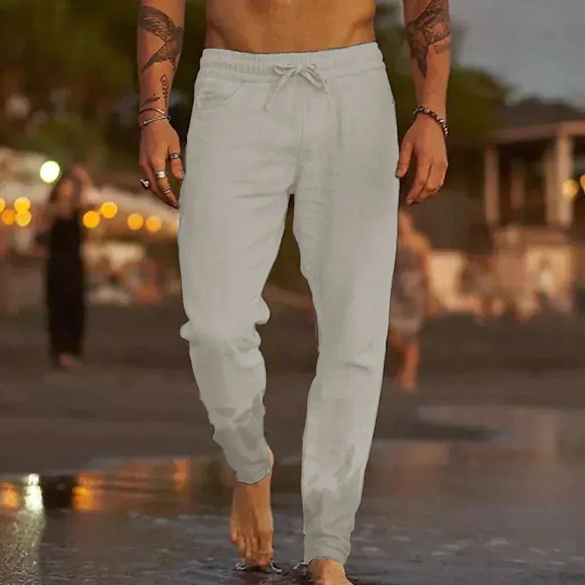 Pantalon Capri en lin