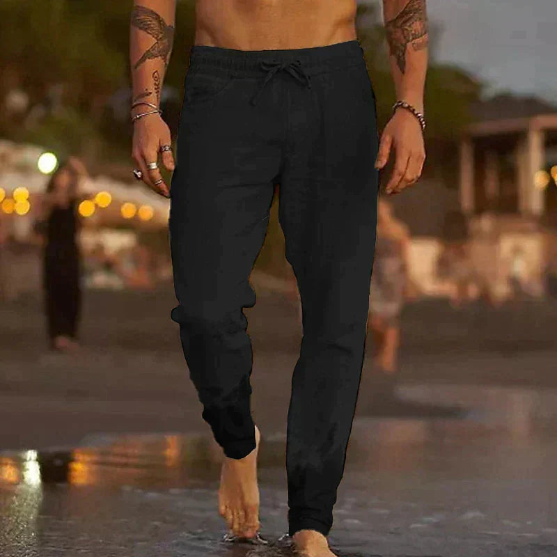 Pantalon Capri en lin