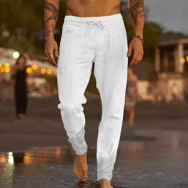 Pantalon Capri en lin