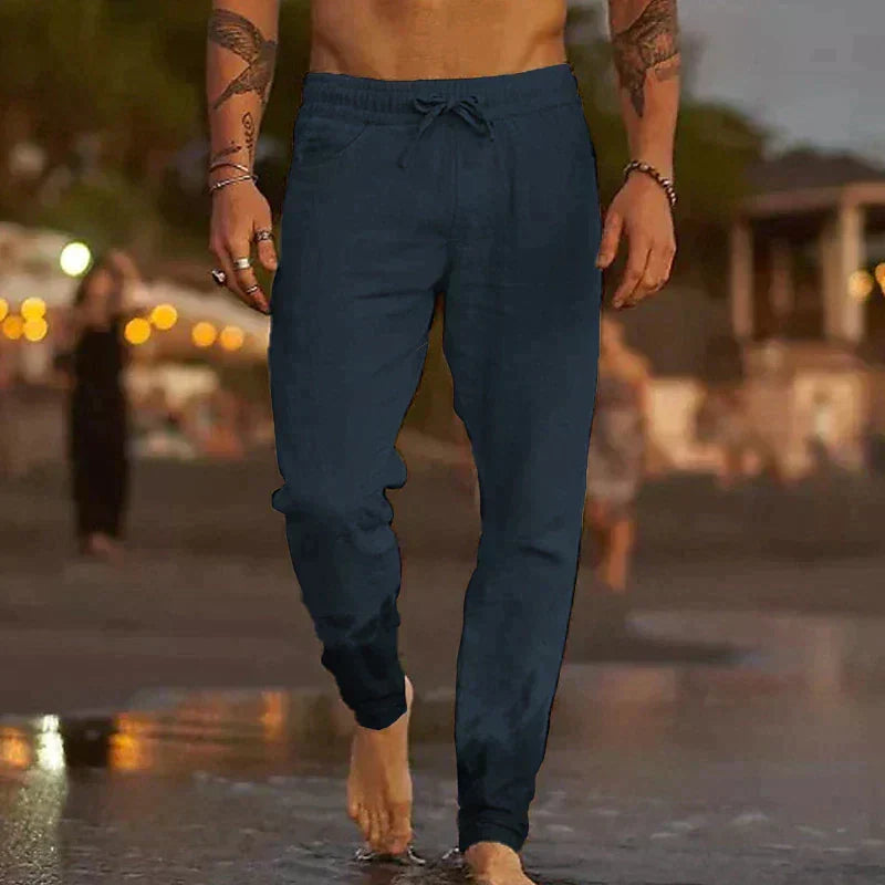Pantalon Capri en lin