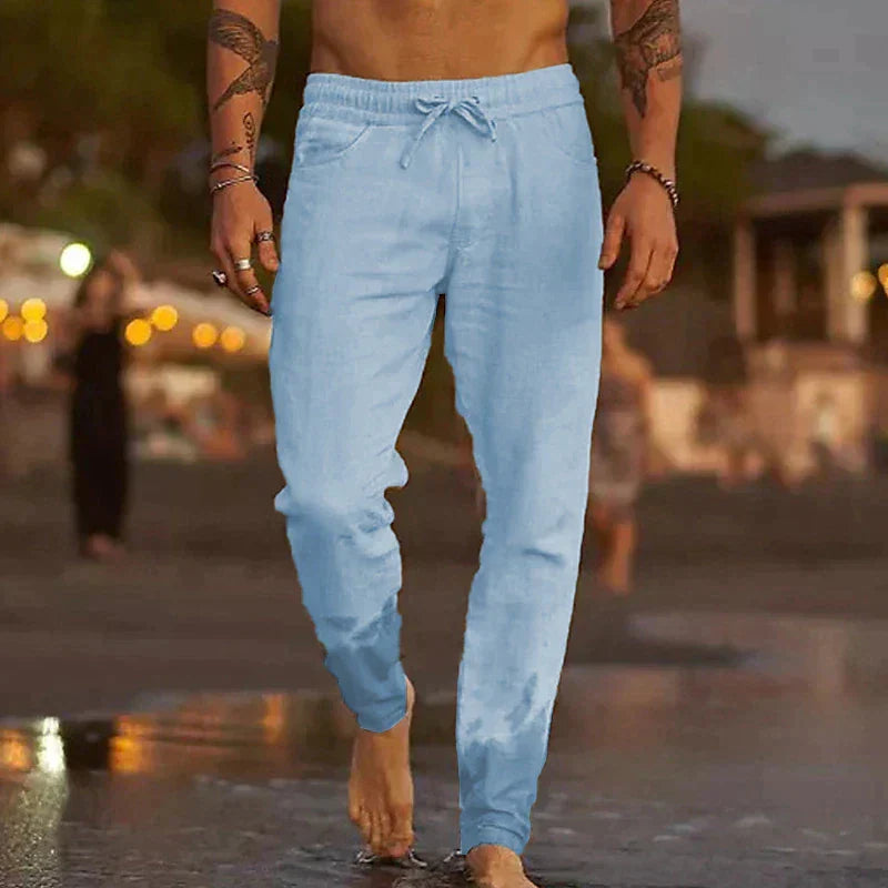 Pantalon Capri en lin