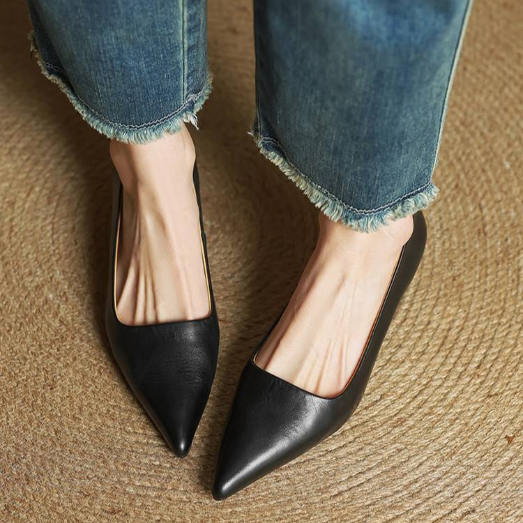 Anok Talons Hauts en Cuir Véritable