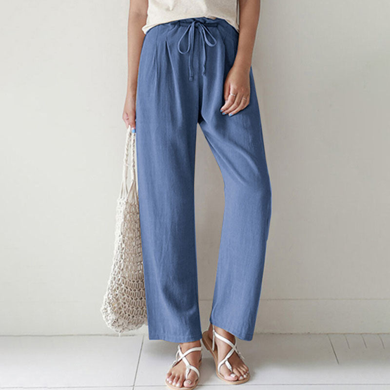 Vara - Pantalon coupe décontractée à taille ajustable