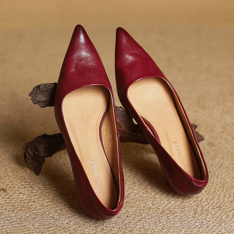 Anok Talons Hauts en Cuir Véritable