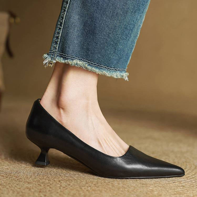 Anok Talons Hauts en Cuir Véritable