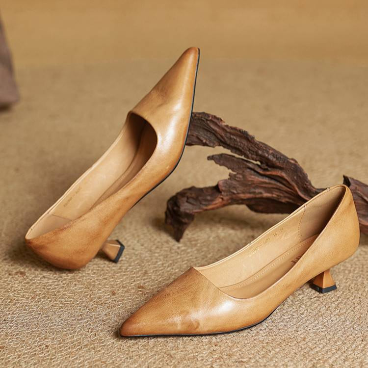 Anok Talons Hauts en Cuir Véritable