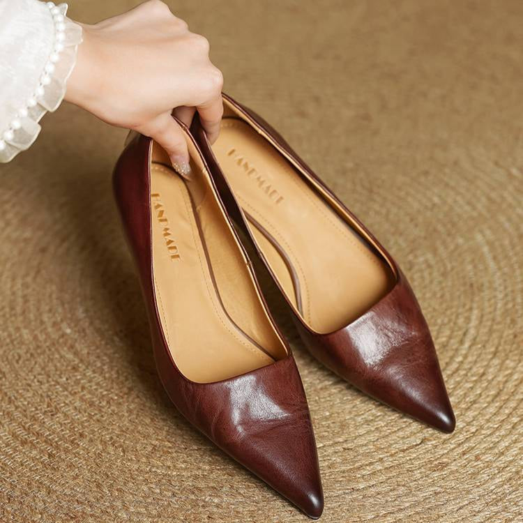 Anok Talons Hauts en Cuir Véritable