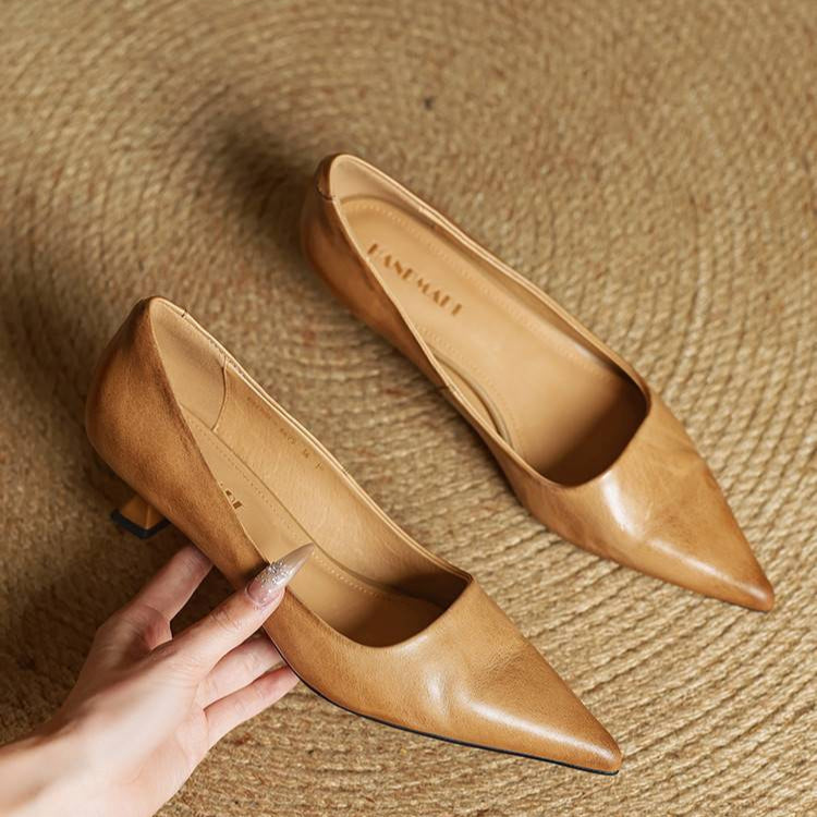 Anok Talons Hauts en Cuir Véritable