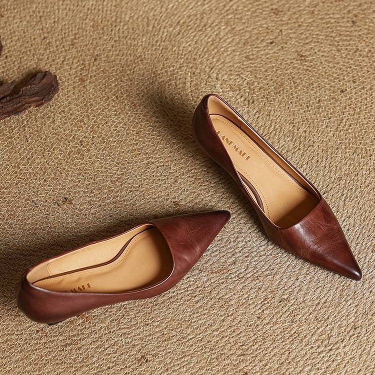 Anok Talons Hauts en Cuir Véritable