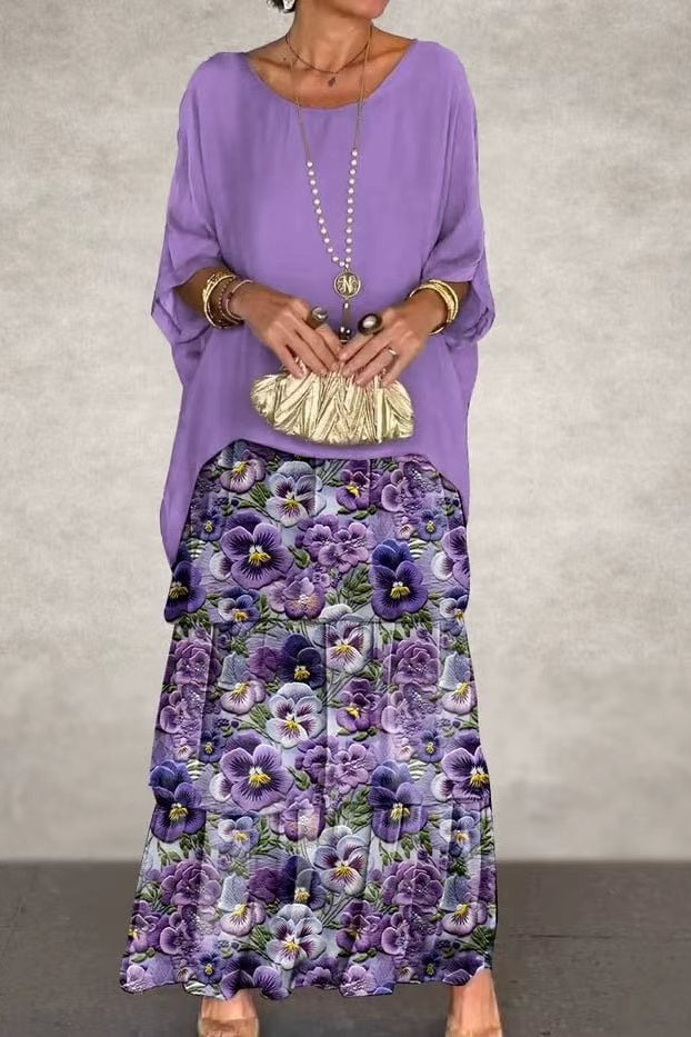 Ana | Robe Légère Fleur Violette
