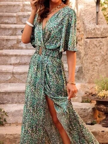 Robe longue à ceinture Diona™ printemps/été (édition limitée)