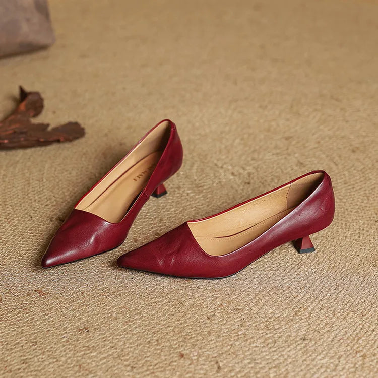 Anok Talons Hauts en Cuir Véritable