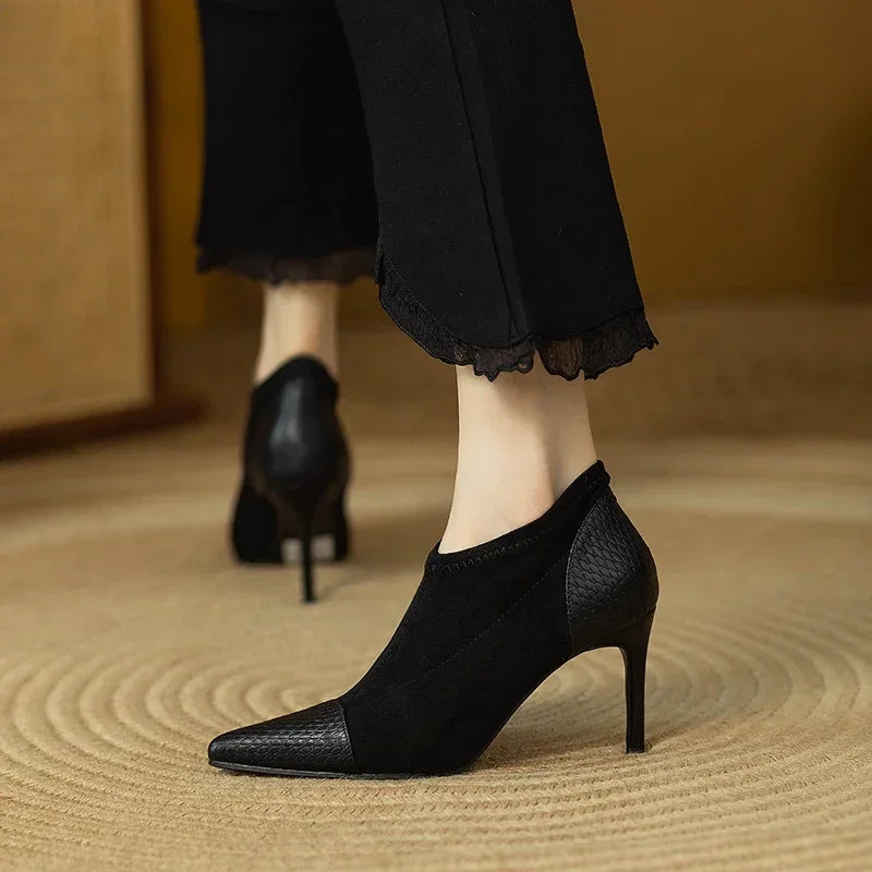 Escarpins en cuir véritable Veronica