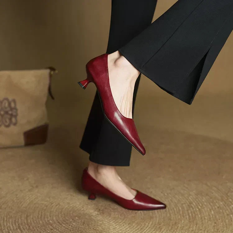 Anok Talons Hauts en Cuir Véritable