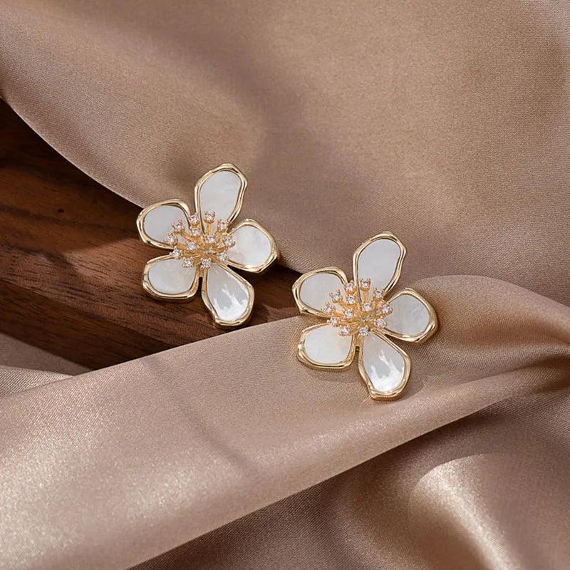 Boucles d'oreilles à fleur