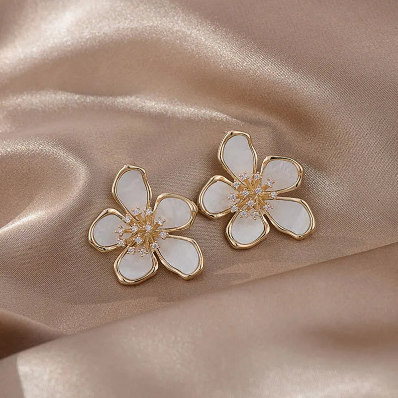 Boucles d'oreilles à fleur
