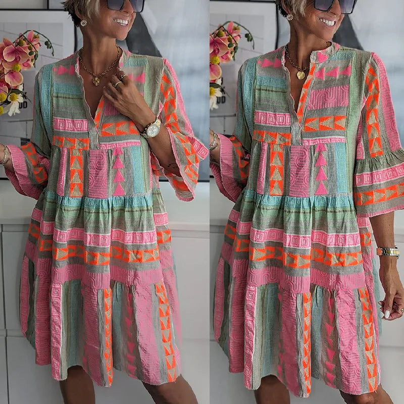 Kiki | Robe midi de printemps élégante pour femme