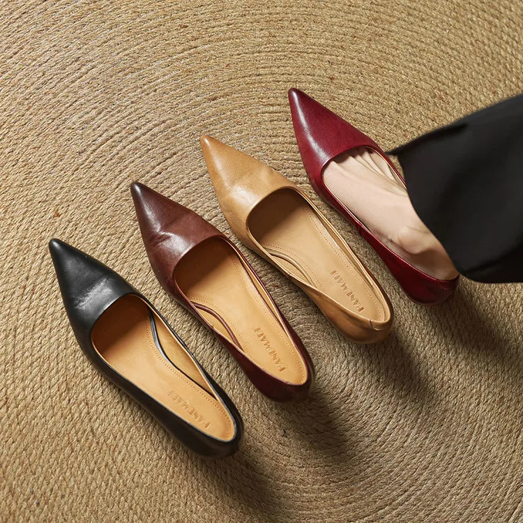 Anok Talons Hauts en Cuir Véritable