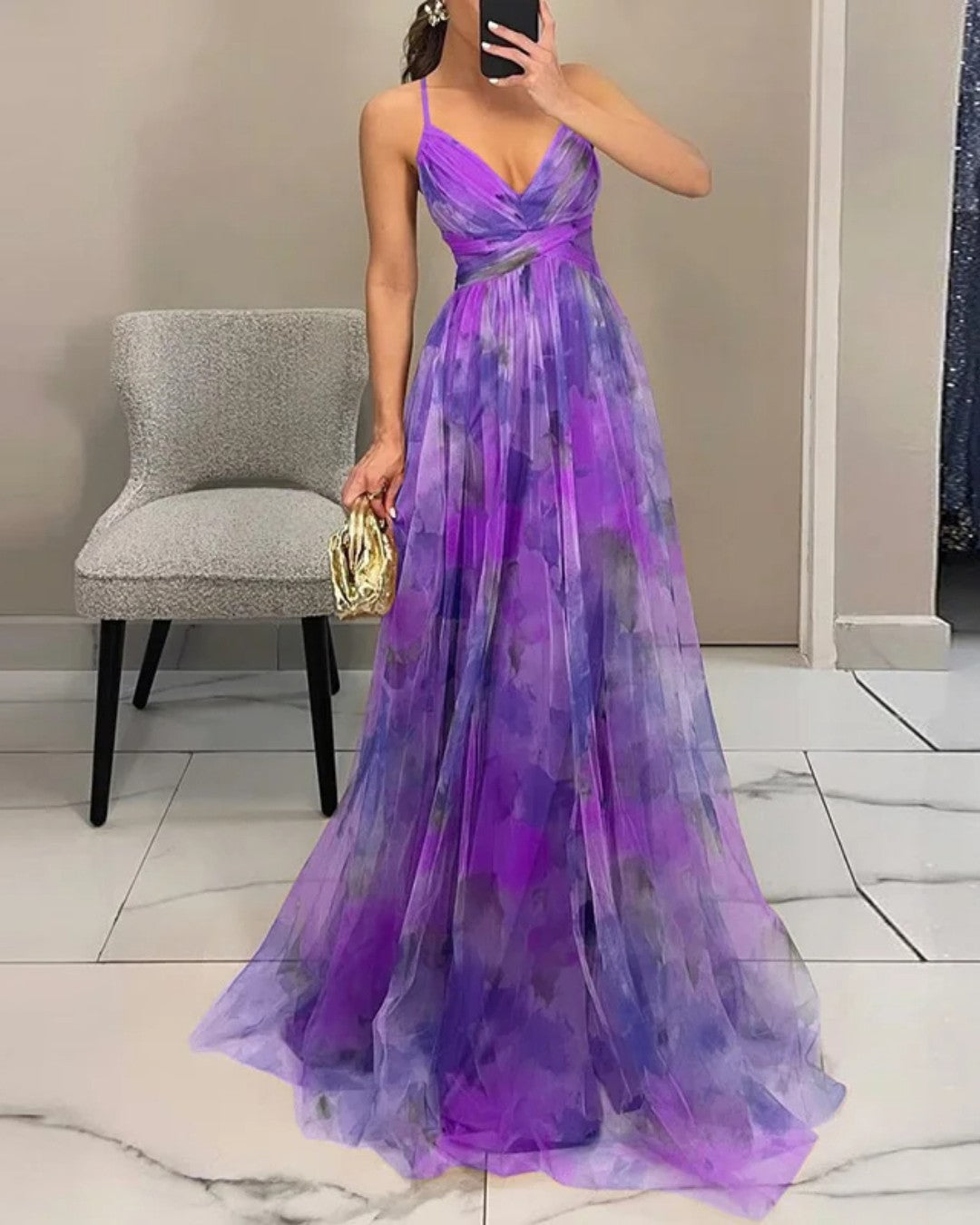 Giselle | Robe longue fleurie élégante