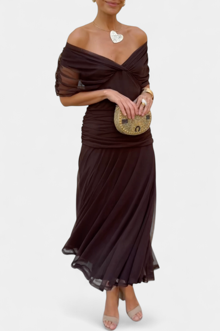 Melissa | Robe longue florale à col en V