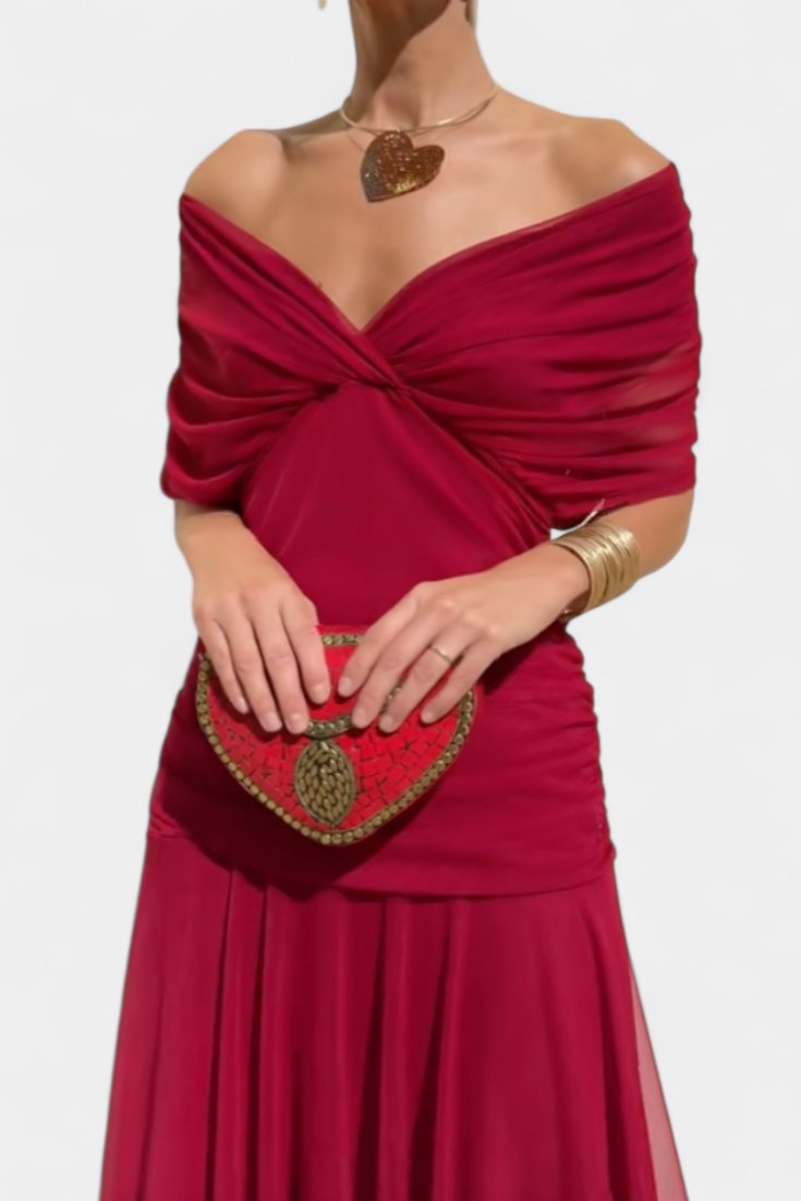 Alondra Robe Longue à Imprimé Floral Fantaisie et Col en V