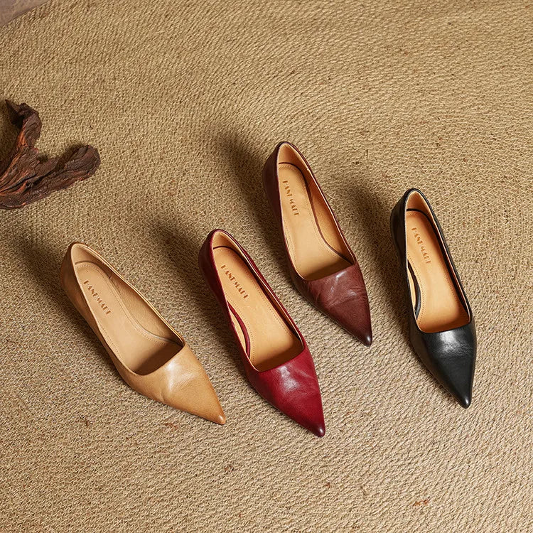 Anok Talons Hauts en Cuir Véritable
