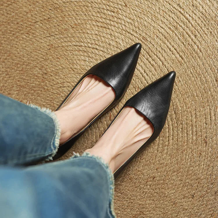 Anok Talons Hauts en Cuir Véritable