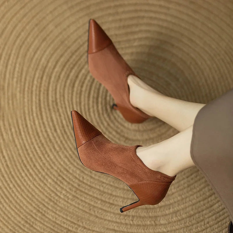Escarpins en cuir véritable Veronica