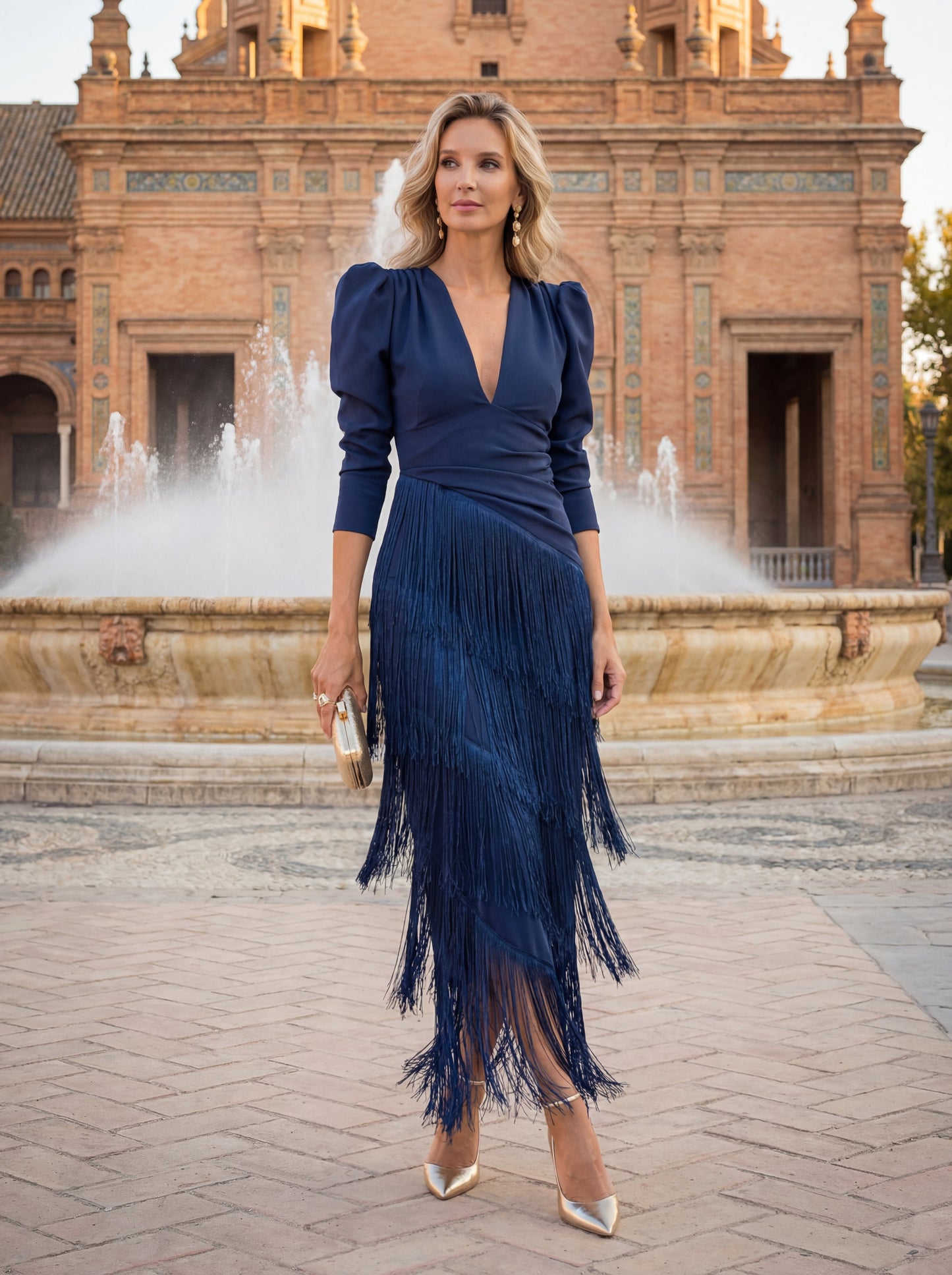 Salvia | Robe à franges