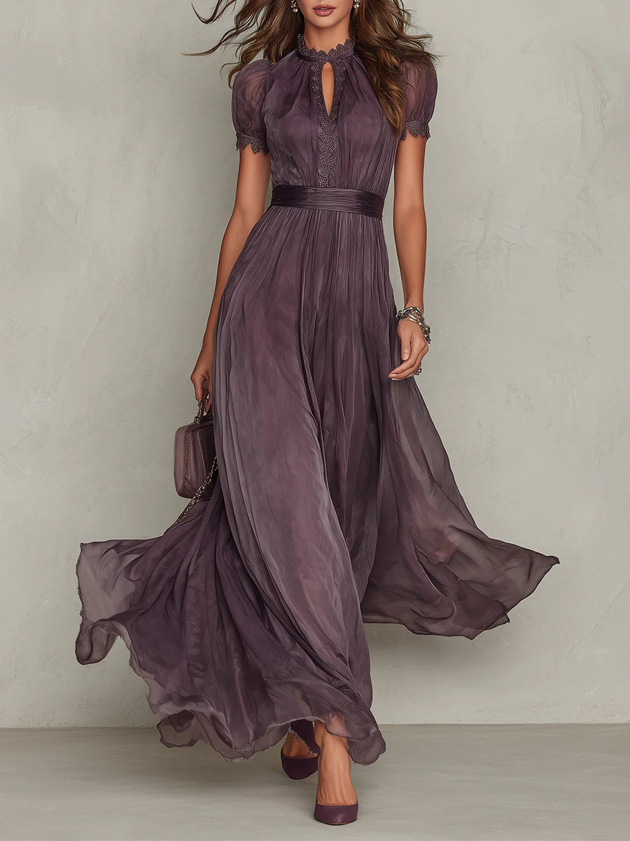 Isabel | Robe Longue Plissée Élégante
