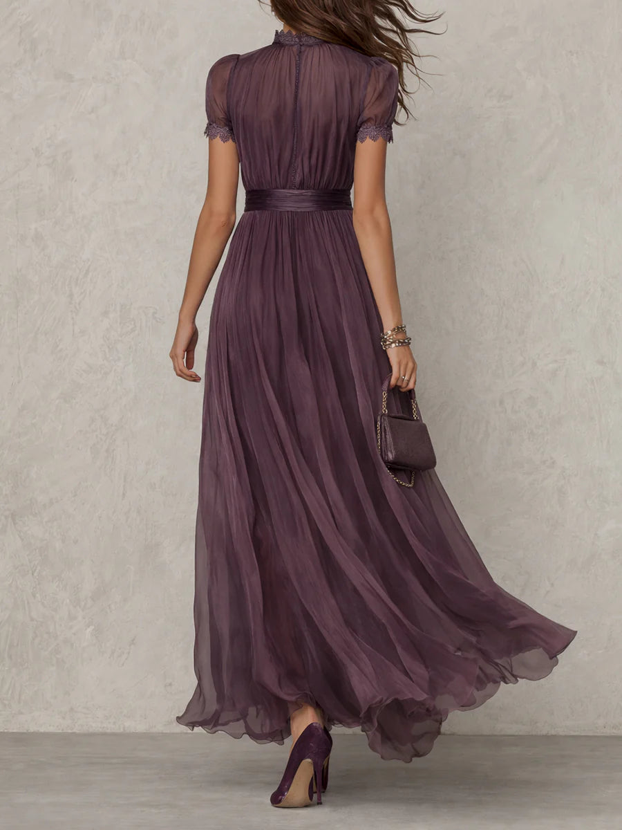 Isabel | Robe Longue Plissée Élégante