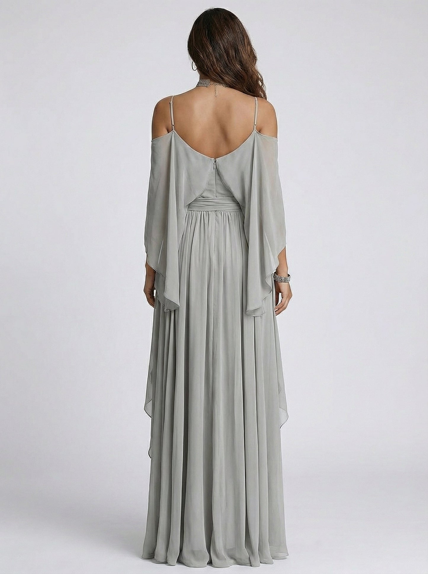 Isabela | Ensemble Fluide Gris avec Top et Pantalon