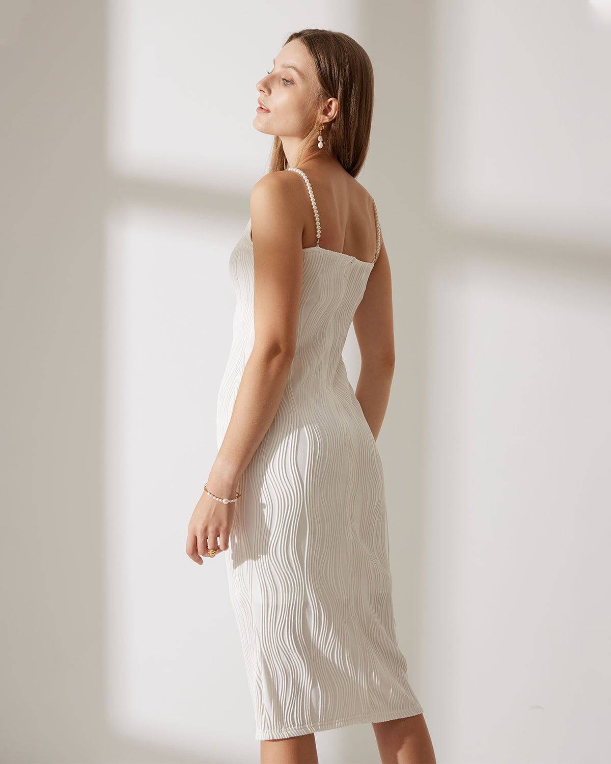 Rocio | Robe Caraco Texturée Effet Vague