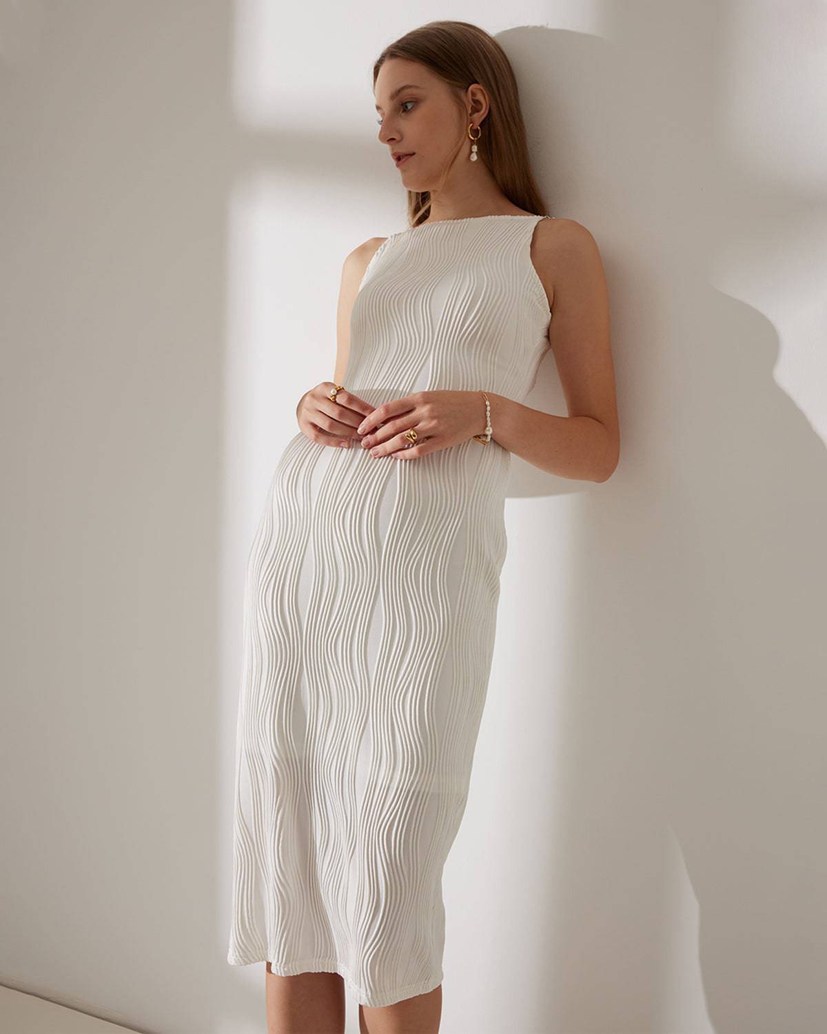Rocio | Robe Caraco Texturée Effet Vague