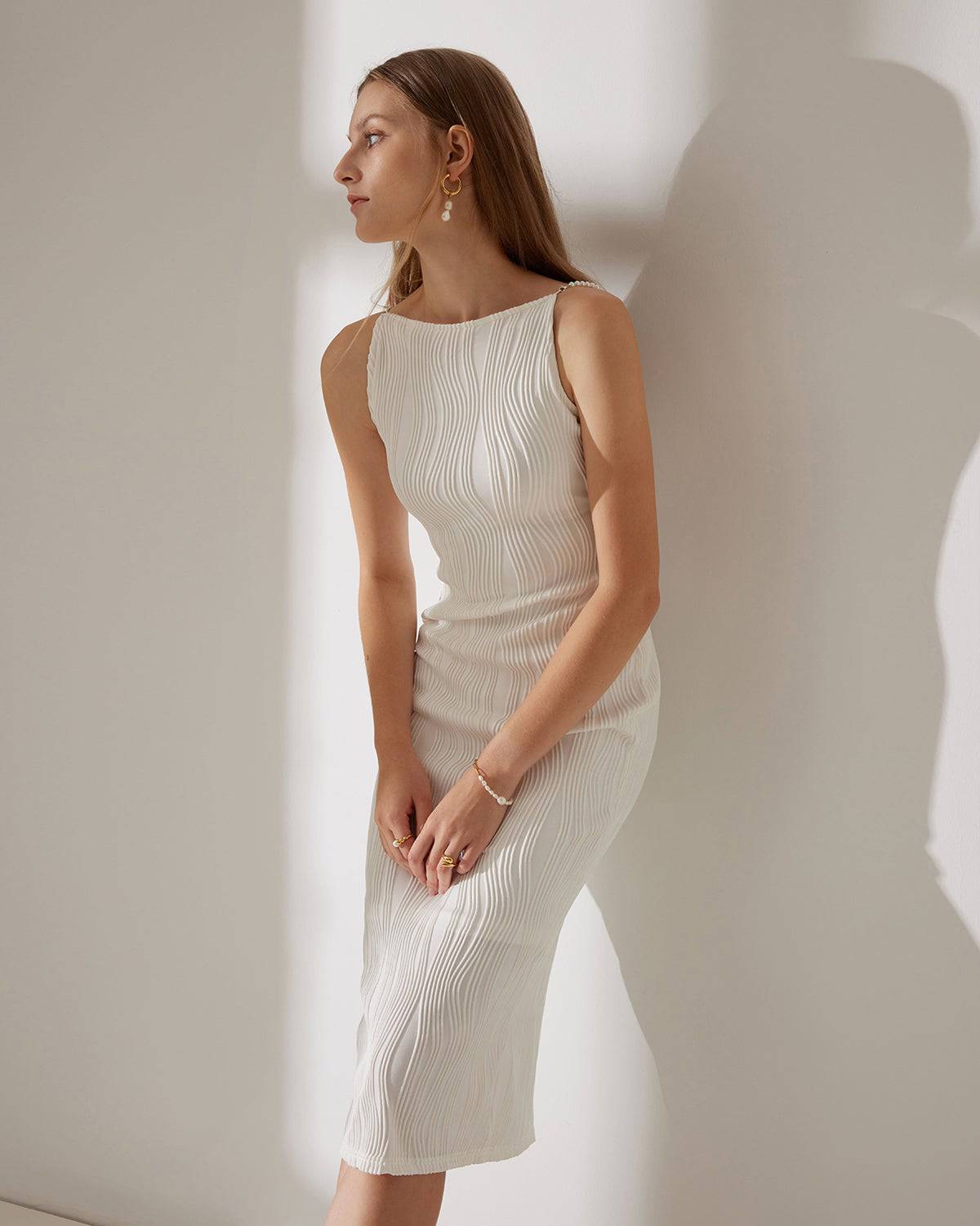 Rocio | Robe Caraco Texturée Effet Vague