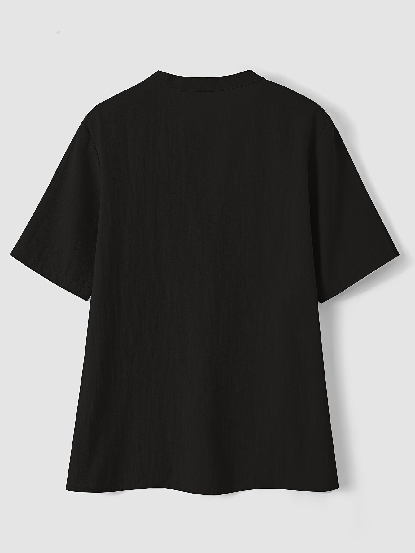 Blouse élégante à col en V et boutons en bois