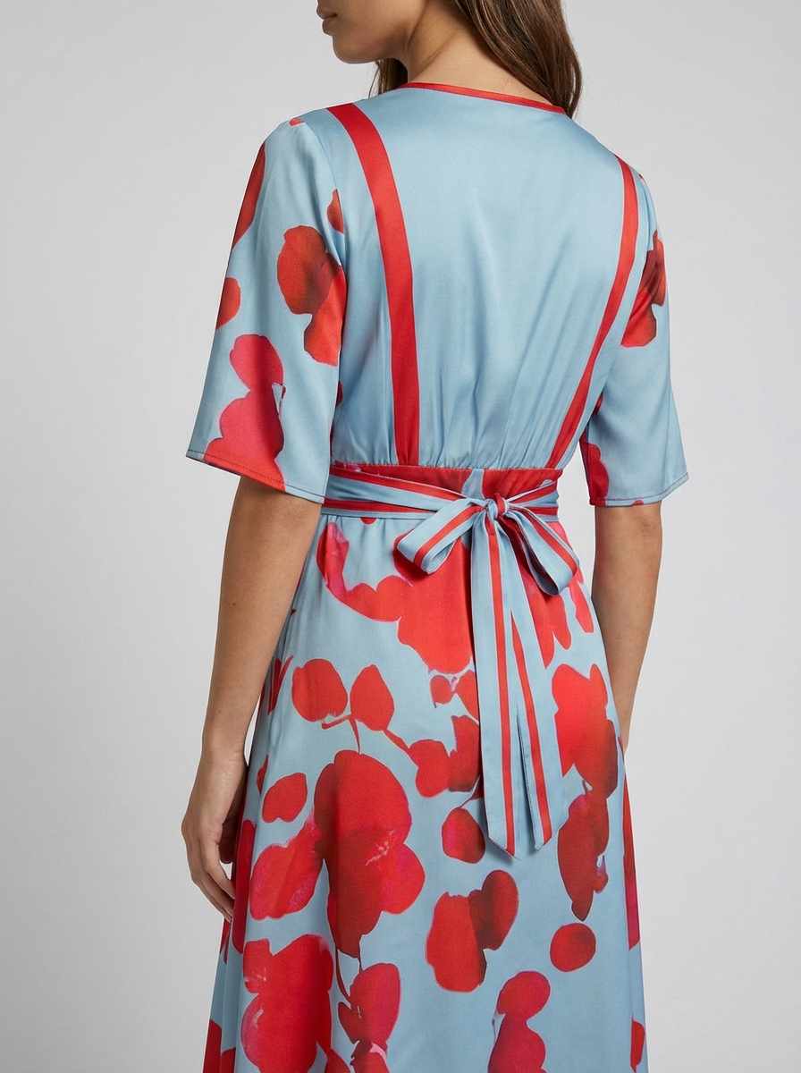 Pilar | Robe longue élégante avec décolleté plongeant