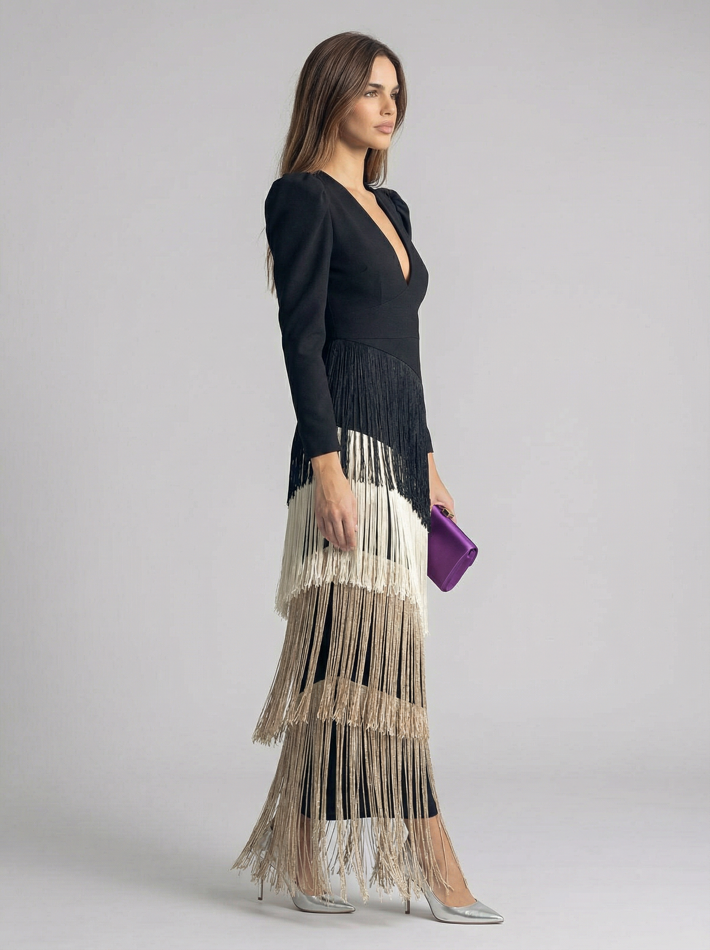 Salvia | Robe à franges