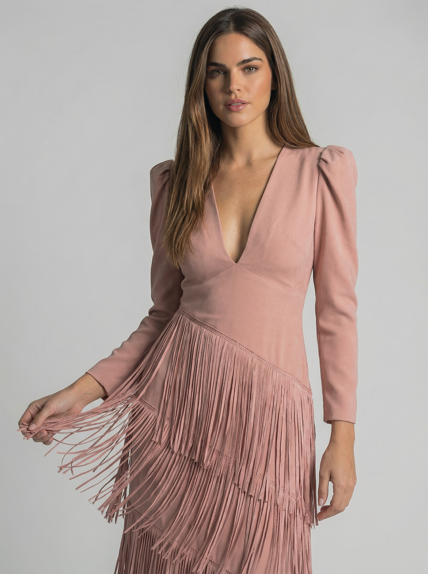 Salvia | Robe à franges