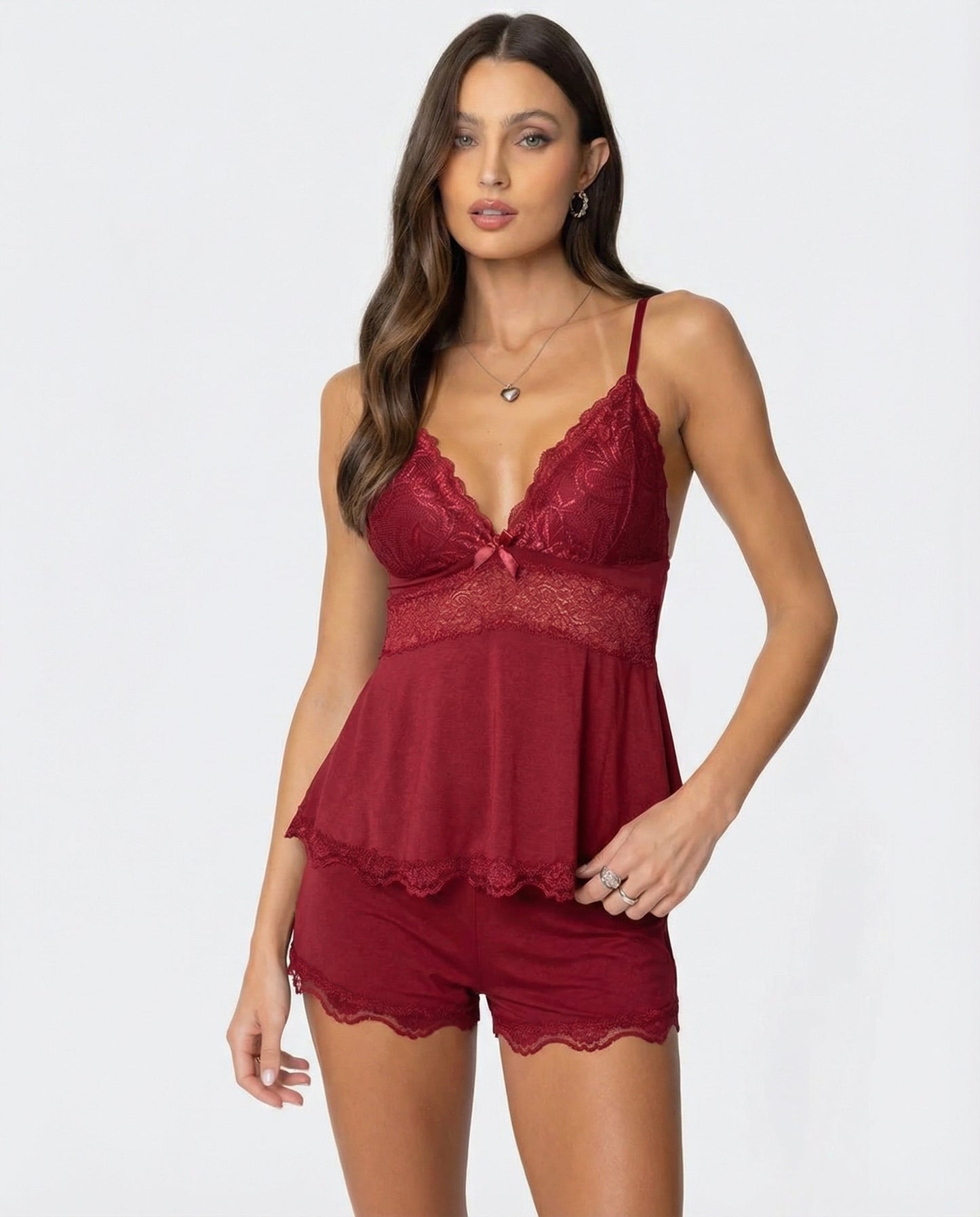 Valentina | Ensemble de lingerie Midnight en dentelle