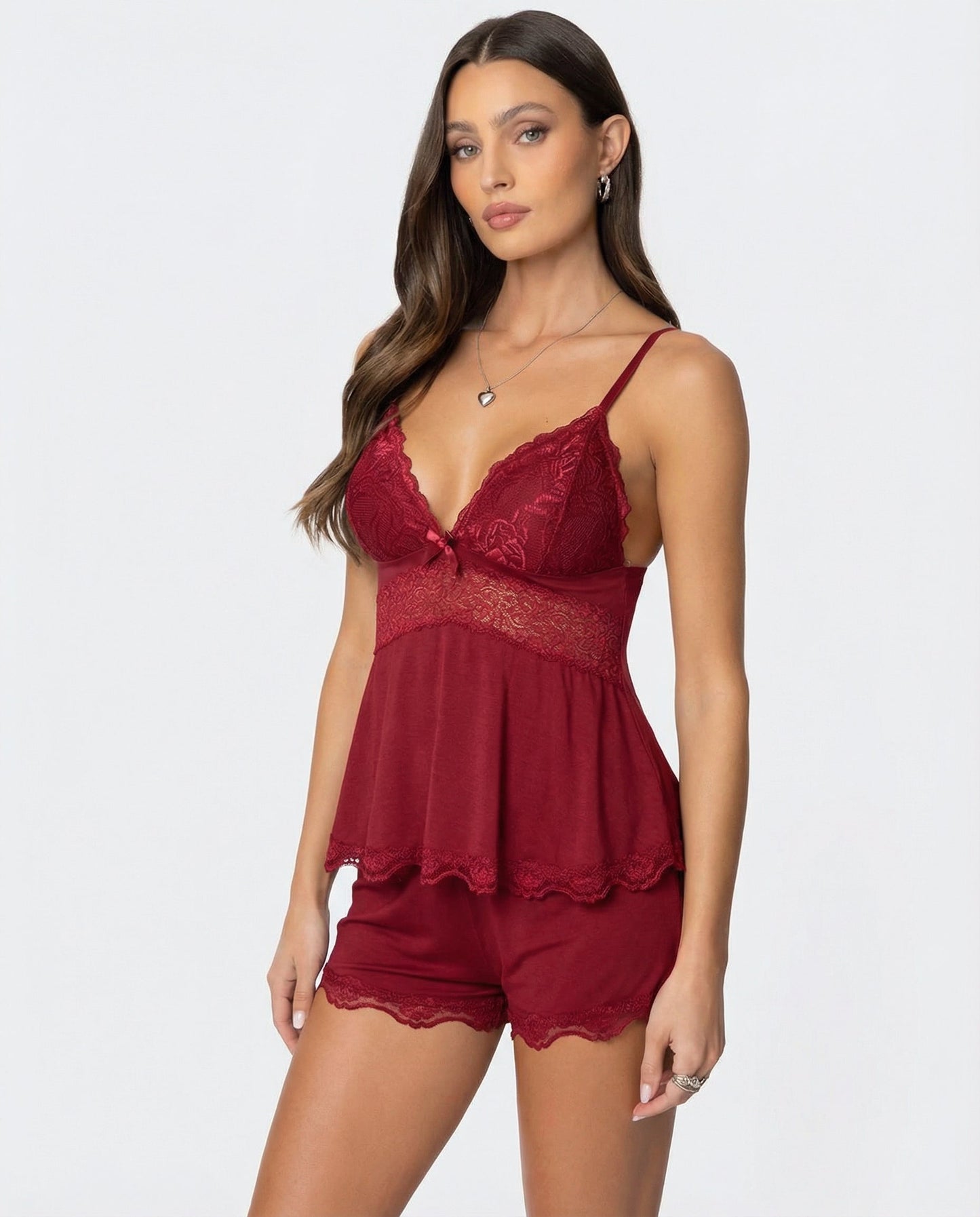 Valentina | Ensemble de lingerie Midnight en dentelle
