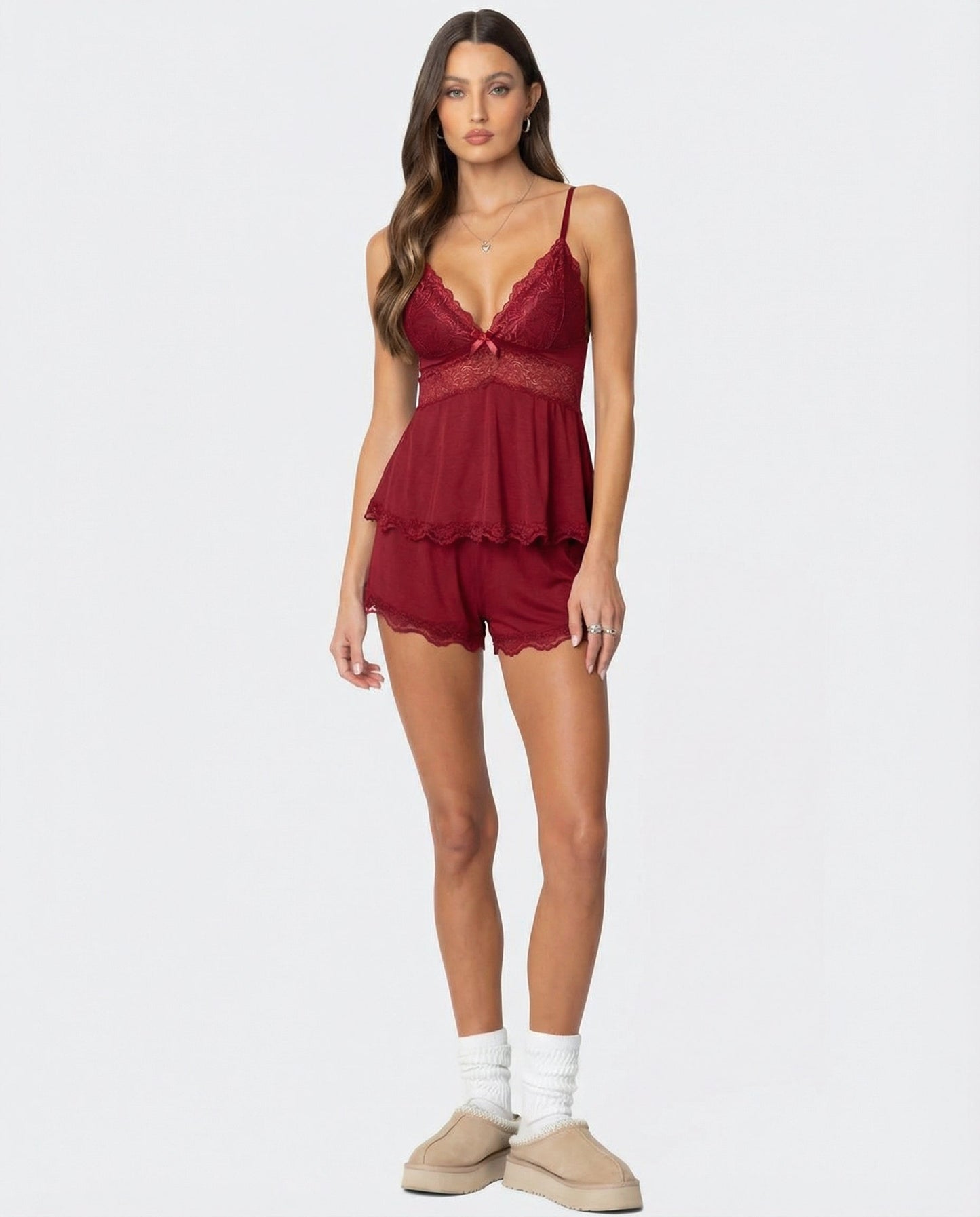 Valentina | Ensemble de lingerie Midnight en dentelle