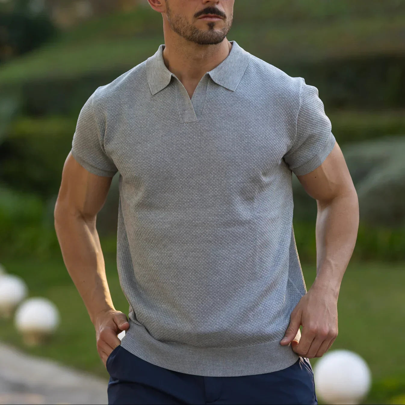 Polo CAPRI col en V