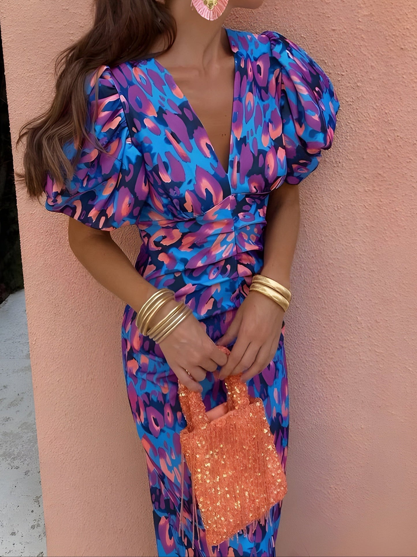 Tora™ - Robe à manches plissées