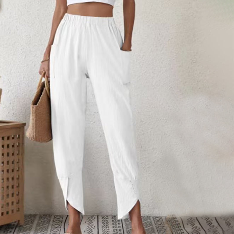 Essari - Pantalon à Ourlet Effiloché