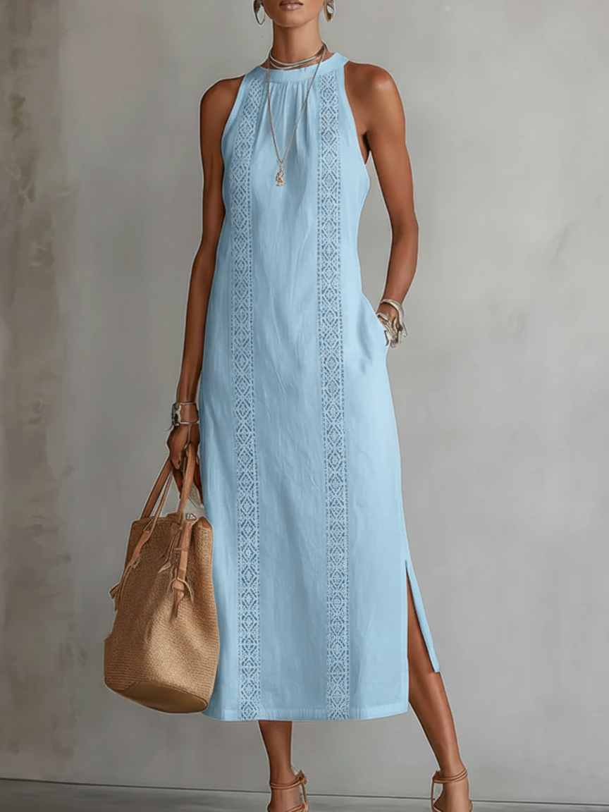 Jimena | Robe Midi Col Montant